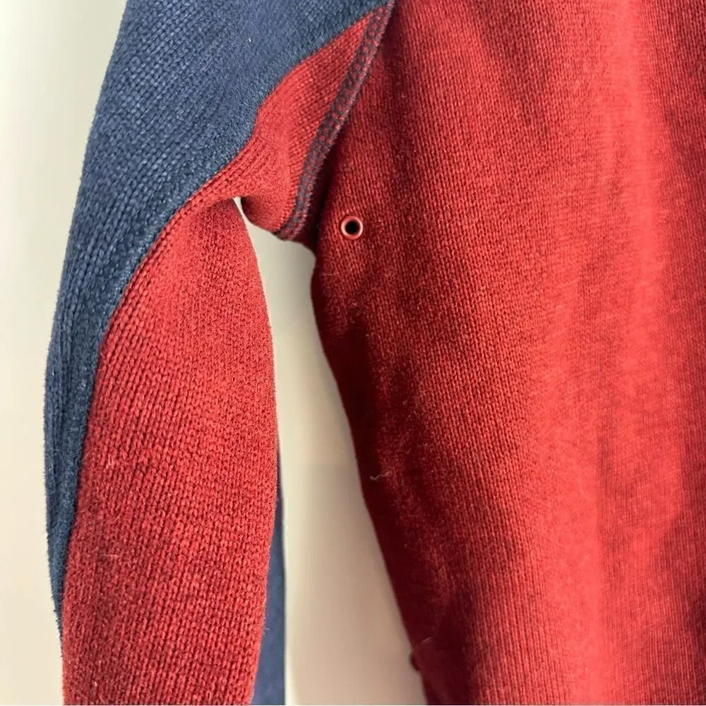 J.CREW Men’s Colorblock Polartec Nordic Half Zip Pullover Sweater Sz S